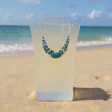 Emerald Green Oval Necklace With Earrings