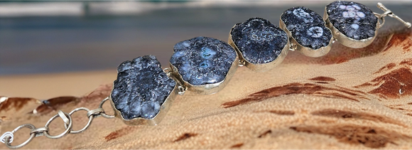 Fossil Coral .925 Silver Bracelet